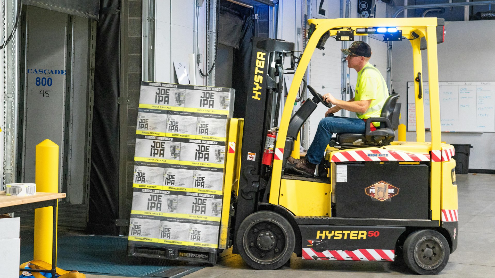 Professional warehouse dock operations